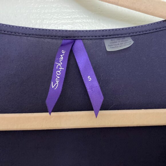 Seraphine Maternity Nursing Jersey Wrap Tunic Top Size Small - Picture 7 of 7